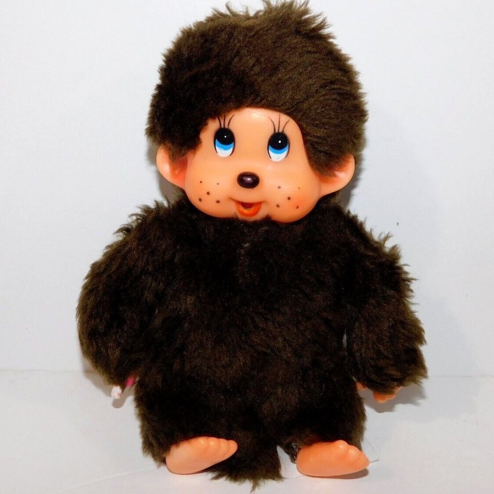 Vintage Quality Goods Canada 8" FUN MONKEY Thumb Sucking Plush Plastic Chimp